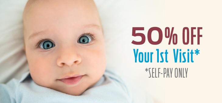 Photo of happy baby | 50% Off Your First Visit | RSCNJ