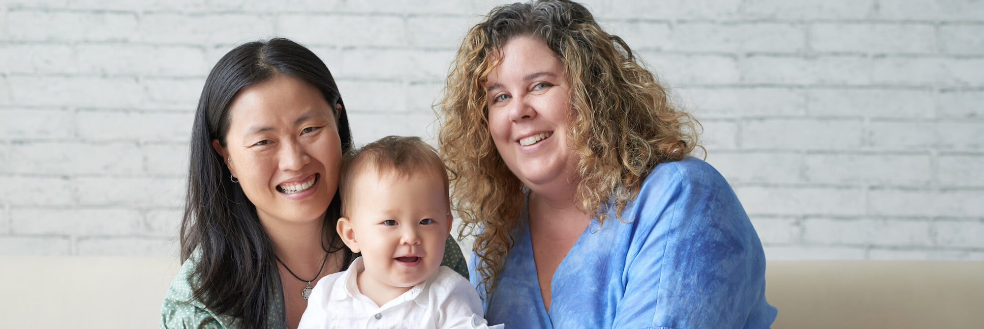 lesbian couple with baby after reciprocal IVF | Reproductive Science Center | NJ
